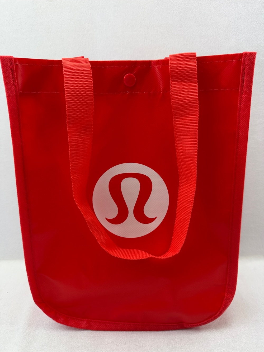 Lululemon Red 'Made To Feel' Reusable Small Tote 12"X9"X5" - Picture 3 of 6